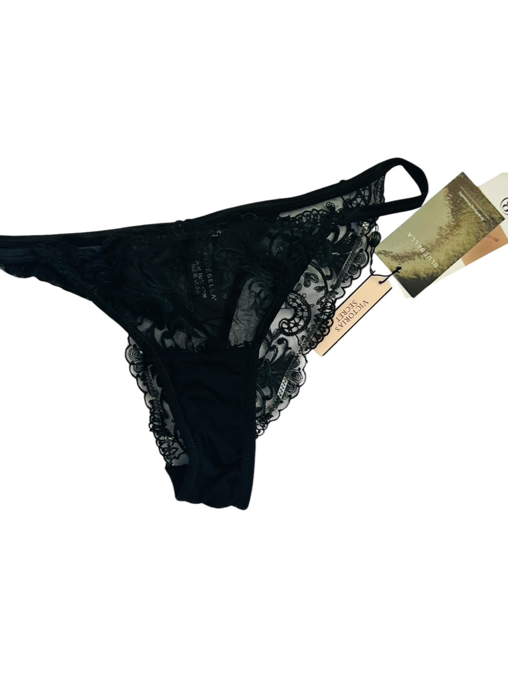 Bluebella Black Lace Thong